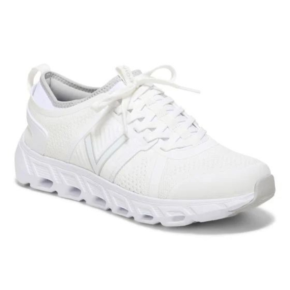 Vionic Captivate Comfort Walking White Sneakers Tennis Shoes Women's Size 8.5